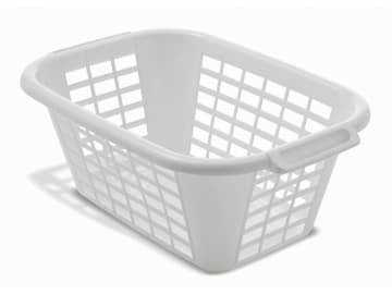 Addis Rectangular Laundry Basket White 510610