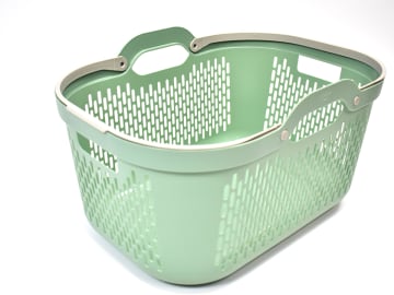 Addis Signature Laundry Basket + Handles Sage/Mushroom 519806