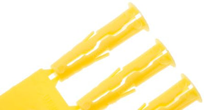 Rawlplug Yellow UNO Universal Plug 5 x 24mm Card 96