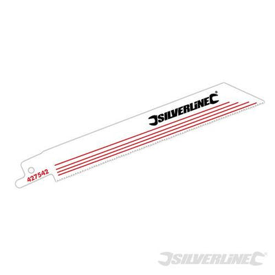 Silverline Recip Saw Blades Metal 5pk Bi-Metal 18tpi