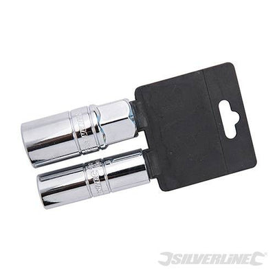 Silverline Spark Plug Deep Socket Set 2pce 1/2in