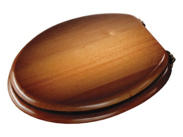 Croydex Toilet Seat Standard Antique Pine Chrome WL515041