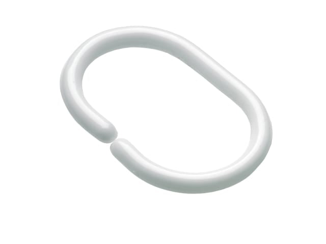 Croydex Shower Curtain 'C' Rings White x 12 AK142122