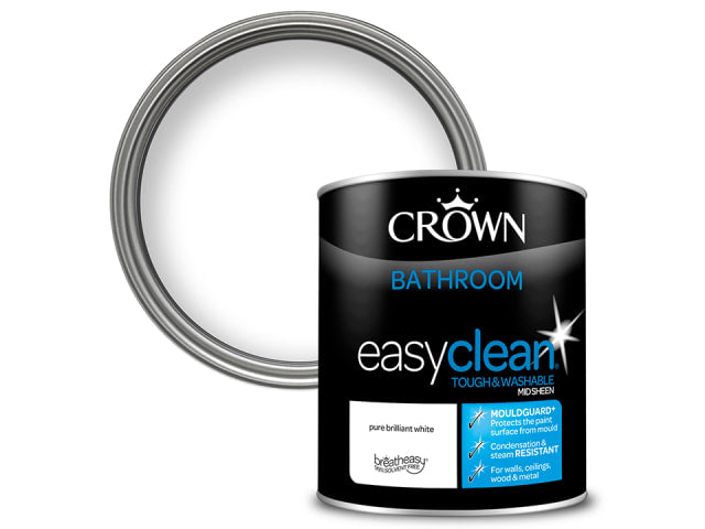 Crown Easyclean Bathroom Pure Brilliant White 1L 5095986