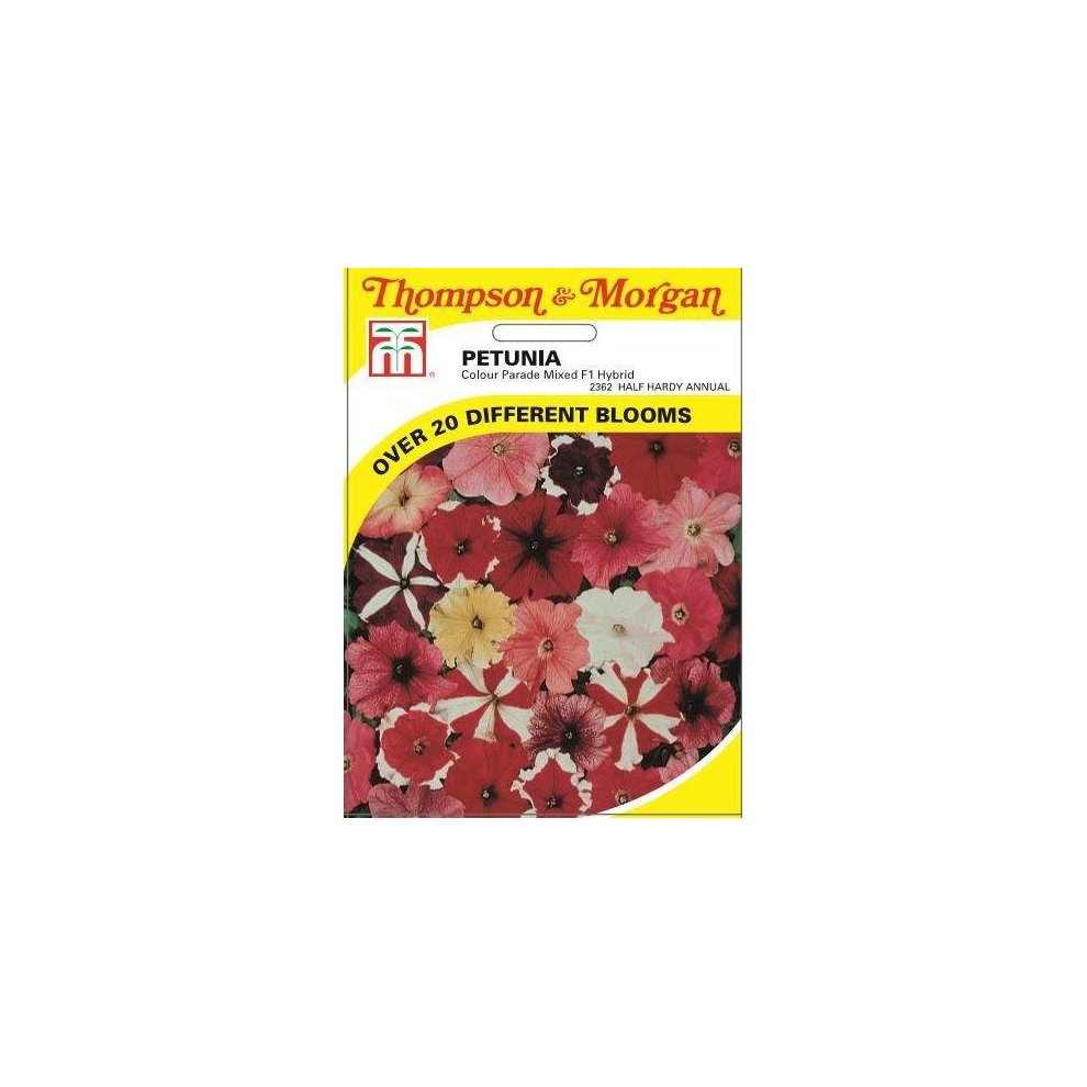 Petunia Colour Parade Mixed F1 Hybrid Seeds