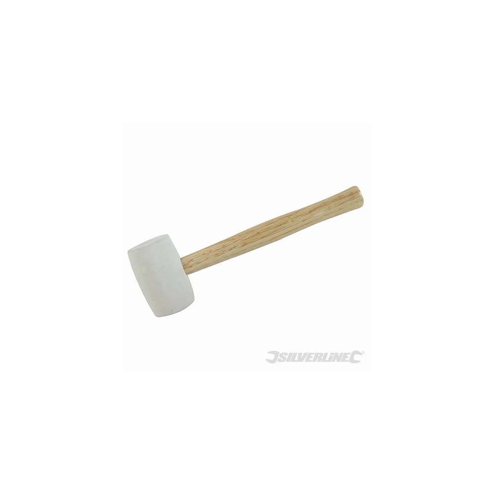 Silverline White Rubber Mallet 32oz 907g