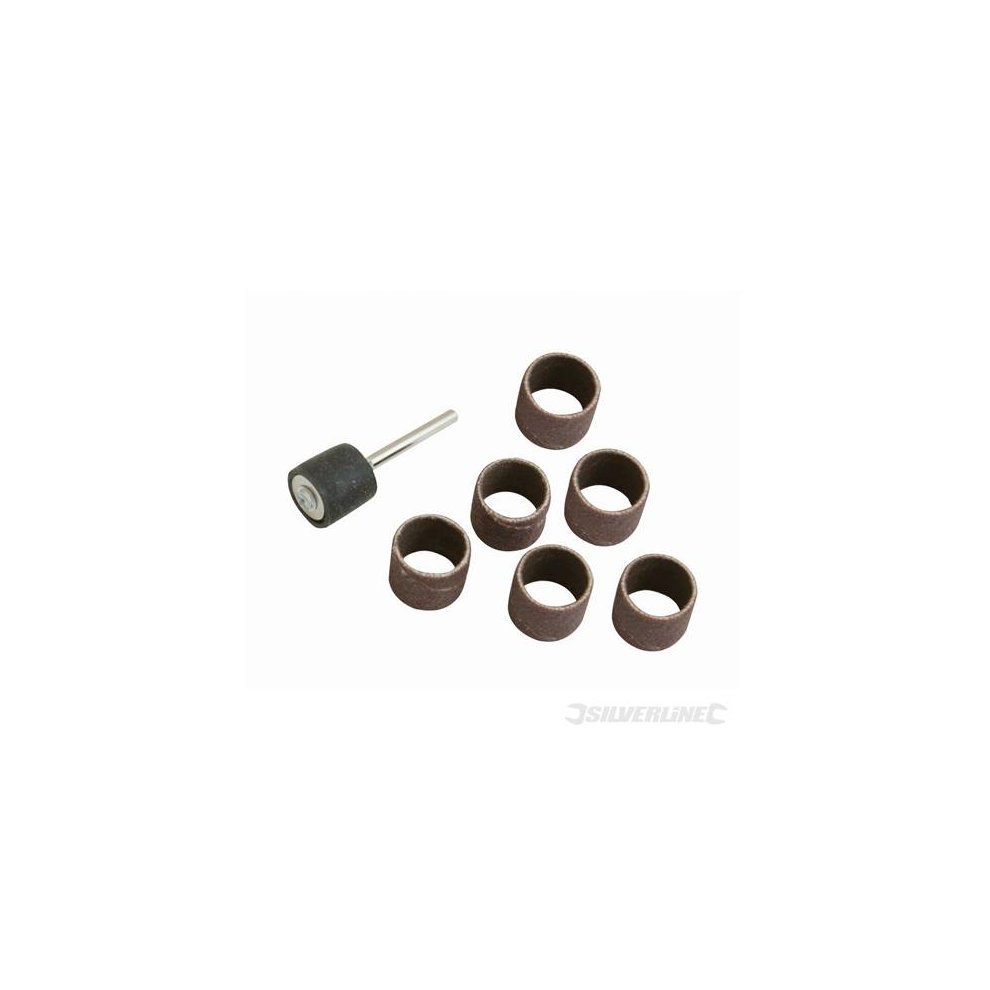Silverline Rotary Tool Drum Sanding Set 7pce 6.35mm