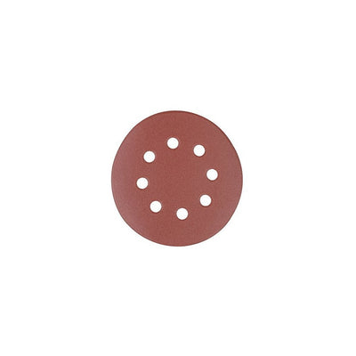 Silverline Hook & Loop Discs Punched 125mm 10pk 40 Grit