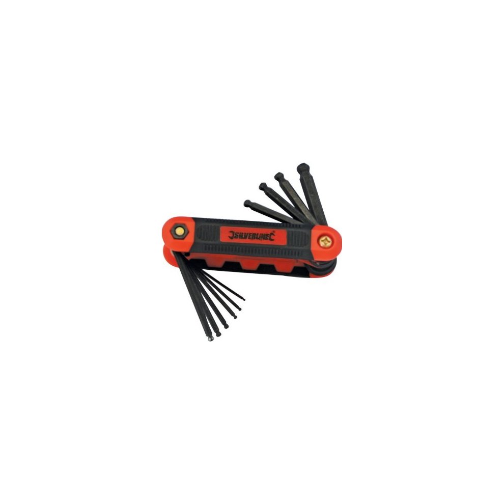 Silverline Hex Key Ball End Metric 10 Piece 1.5-8mm