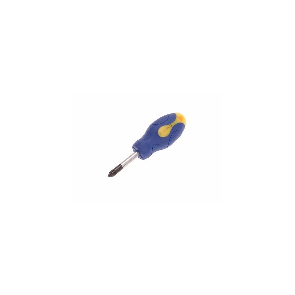 Faithfull Soft Grip Stubby Screwdriver Pozidriv PZ2 x 38mm FAISDPZ2S