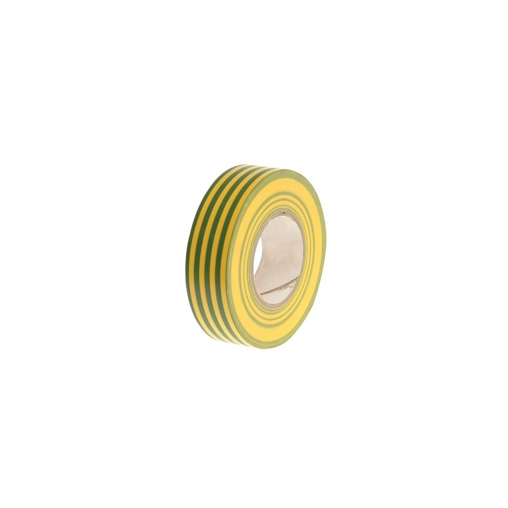 Faithfull PVC Electrical Tape Green/Yellow 19mm x 20m