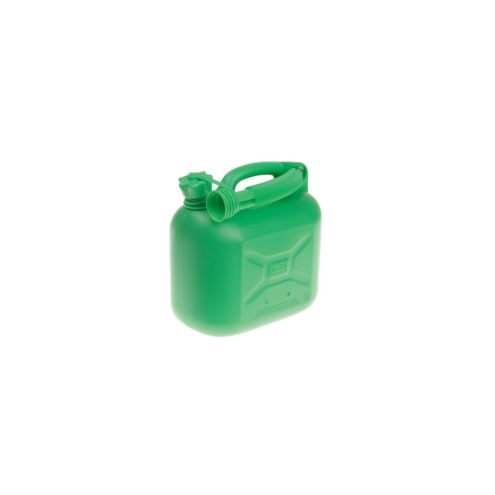 Silverline Unleaded Petrol Can & Spout Green 5 Litre