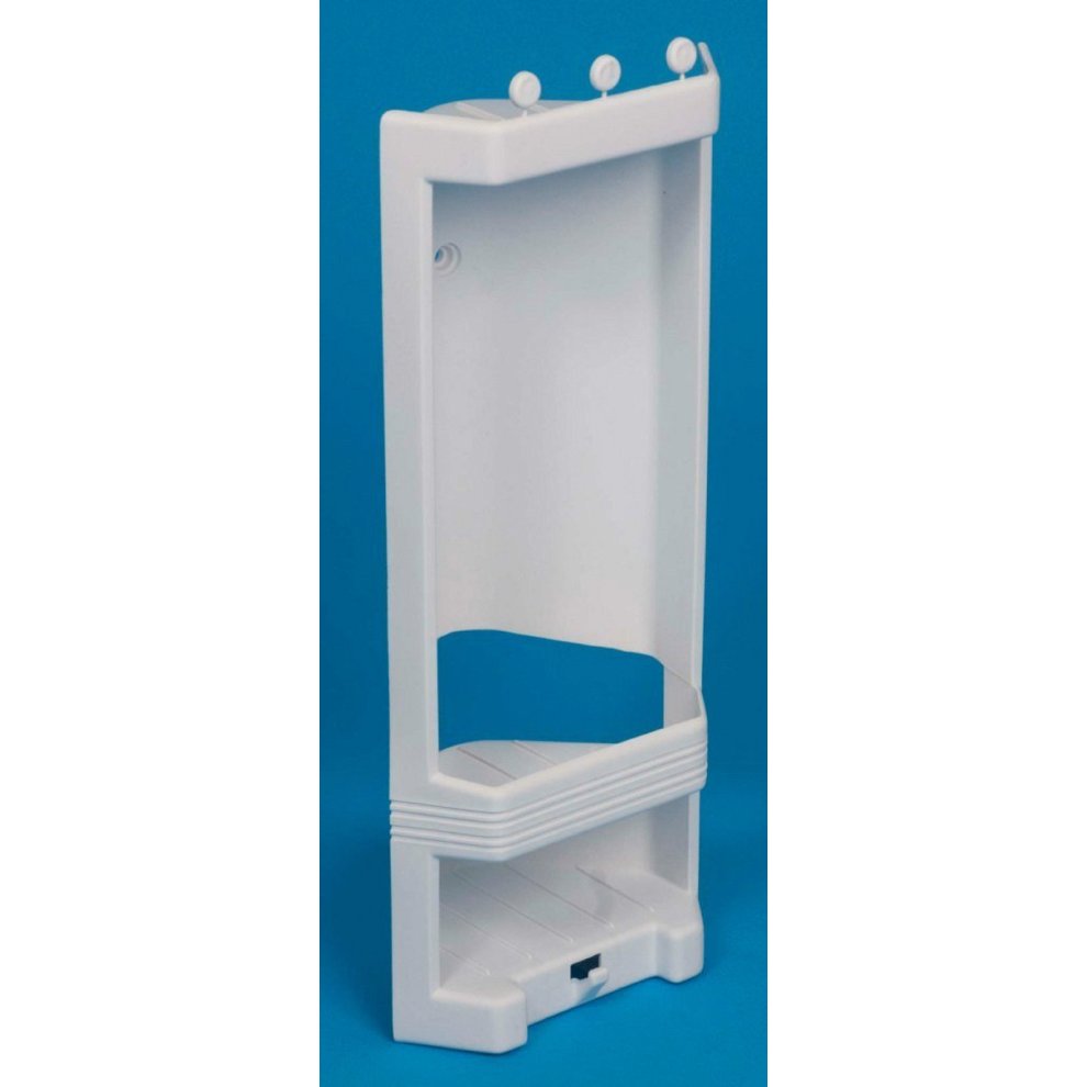 Pims Shower Corner Caddy Shelf White Plastic