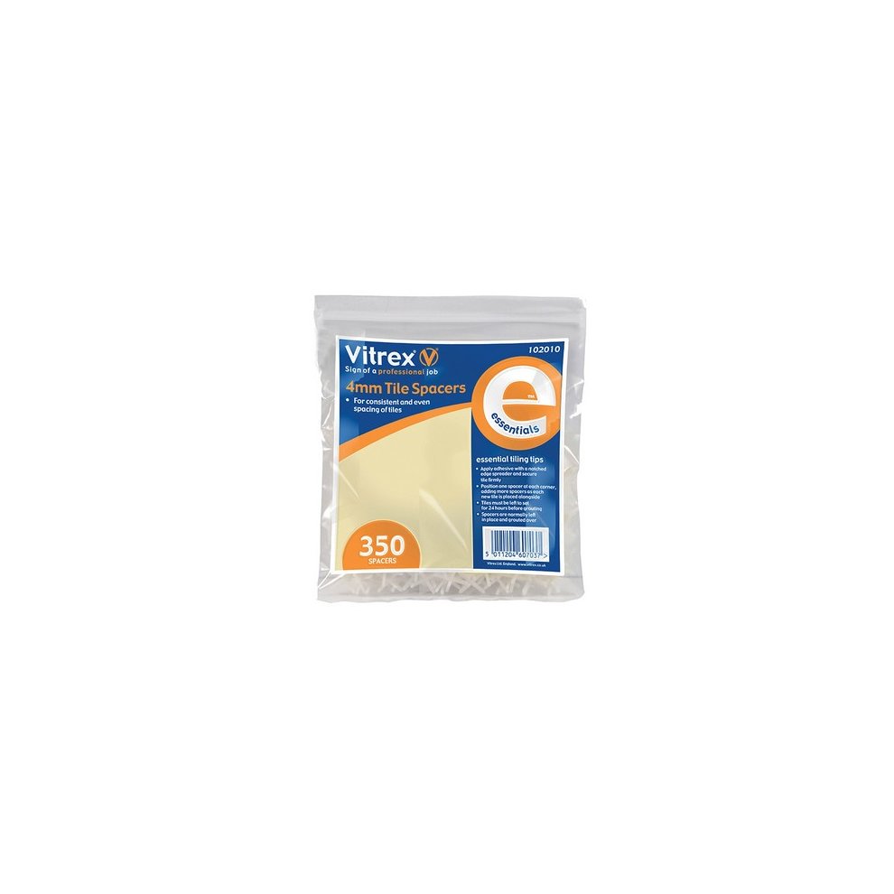 Vitrex Essential Tile Spacers 4mm Pack 350