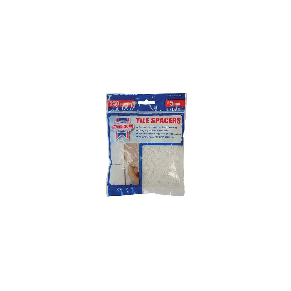 Faithfull Tile Spacer Long Leg 5mm Bag 250
