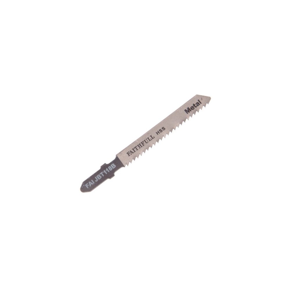 Faithfull Metal Cutting Jigsaw Blades Pack of 5 T118B FAIJBT118B