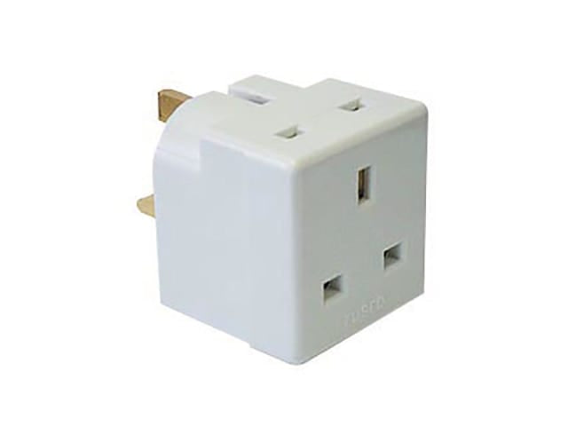 Lyvia 2 Way Adaptor 13 Amp White 5685NB