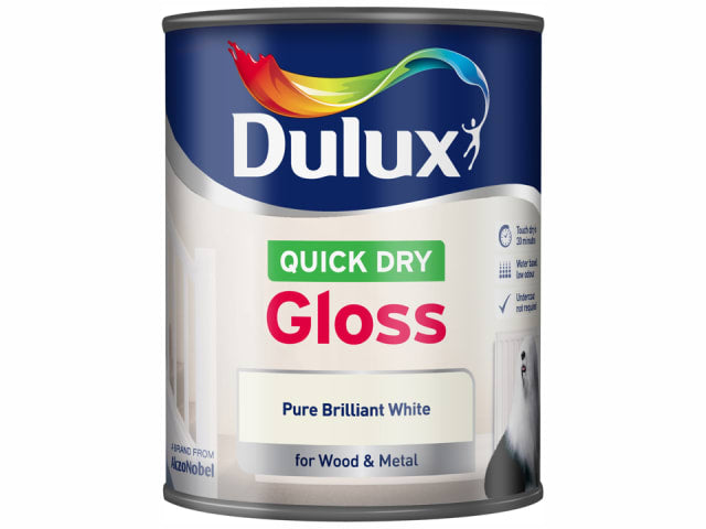 Dulux Quick Dry Gloss Pure Brilliant White 2.5L