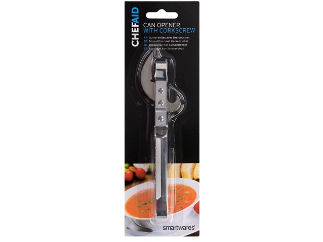 Chef Aid Can Opener With Corkscrew 10E12144