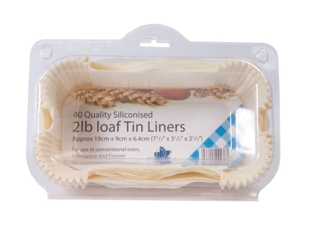 Essential Greaseproof Loaf Tin Liner 2lb x 40 FP2LOAF
