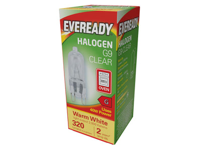 Eveready G9 Halogen 40W 450 Lumens 2800K S818