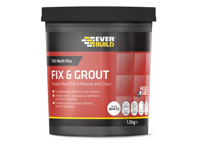 Everbuild 703 Fix & Grout Tile Adhesive 1.5kg