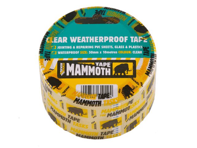 Everbuild Mammoth Clear Waterproof Tape 50mm x 10m 4331