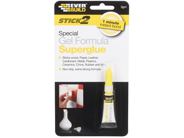 Everbuild Stick2 Superglue Gel 3g 5039