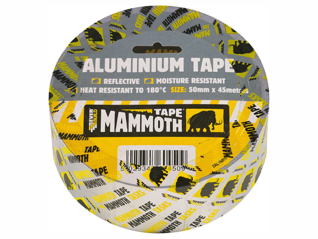 Everbuild Aluminium Tape Silver 50mm x 45m