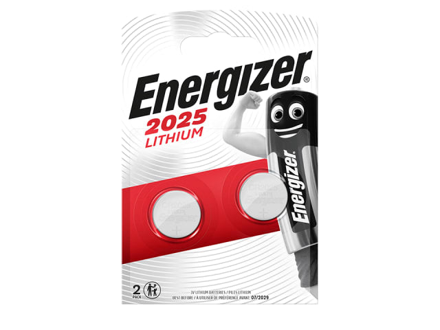 Energizer CR2025 Lithium Coin Battery x 2 S5311