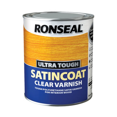 Ronseal Satincoat Interior Clear Varnish 750ml 09055
