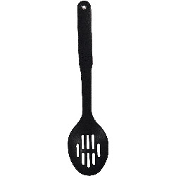 Chef Aid Nylon Slotted Spoon Black