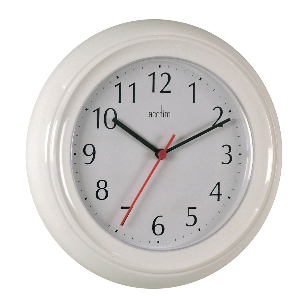 Acctim Wycombe Wall Clock White 21412