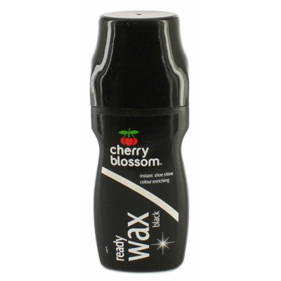 Cherry Blossom Ready Wax Shoe Care Black