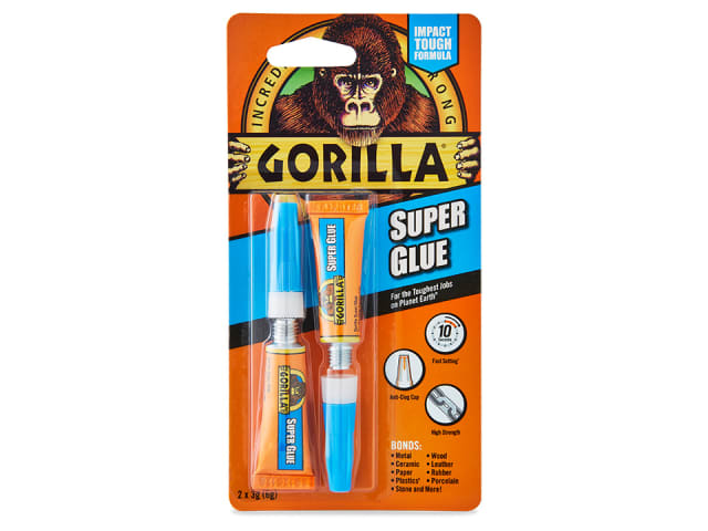 Gorilla Super Glue Tube 3g x 2 4044101