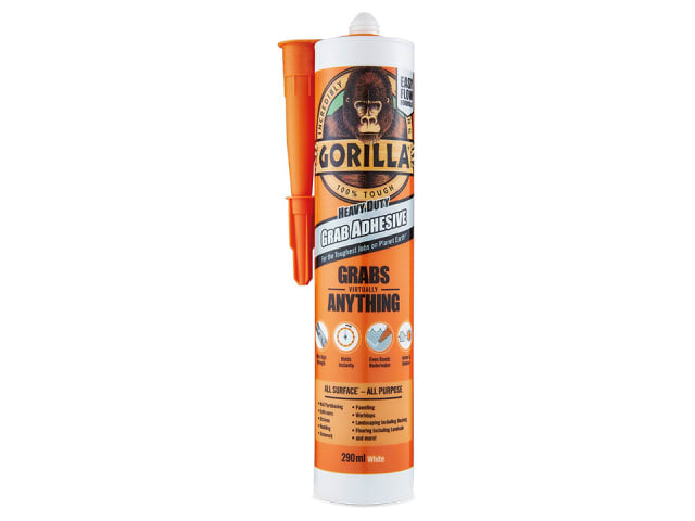 Gorilla Heavy Duty Grab Adhesive White 290ml