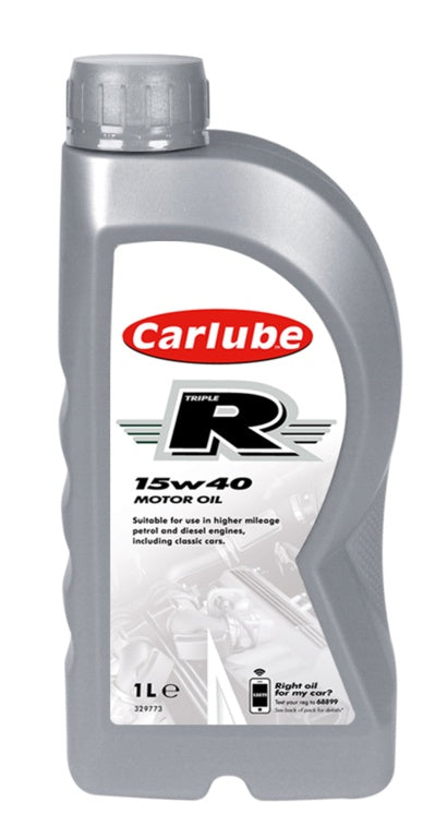 Carlube Triple R 15W-40 High Mileage Oil 1L