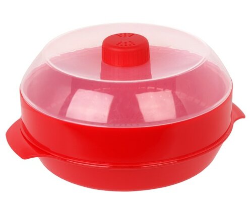 Pendeford Heat & Eat Microwave Steamer Red