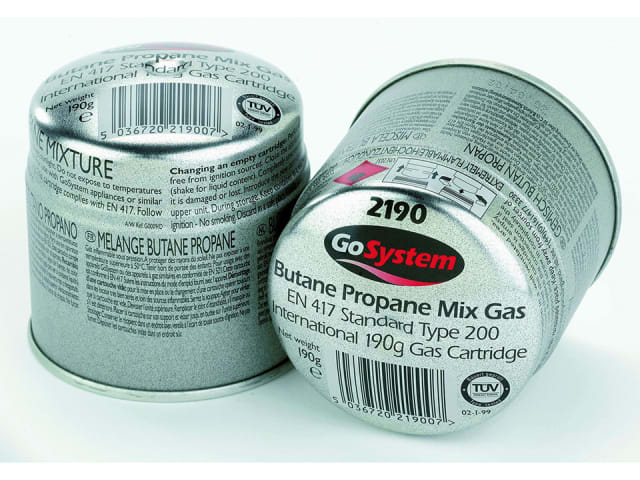 GoSystem Pierceable Gas Cartridge 190g 1190