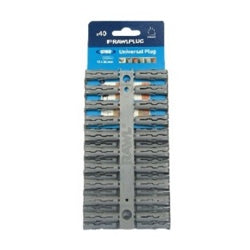 Rawlplug Grey UNO Universal Plug 10 x 36mm Card 80