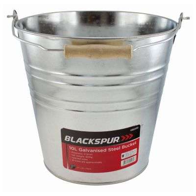 Blackspurs Galvanised Steel Bucket 10L BB-GB200