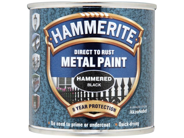 Direct To Metal Hammered Black 250ml