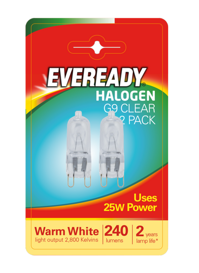 Eveready G9 Capsule 25W Clear Blister x 2 S815