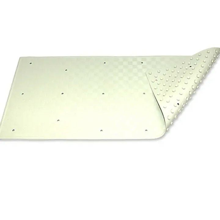 Home Label Rubber Bath Mat White Large 95041