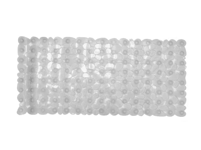 Home Label Bath Mat Pebbles Design Clear 95164