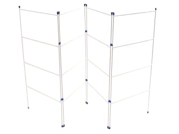 Home Label Clothes Horse 4 Fold 20in