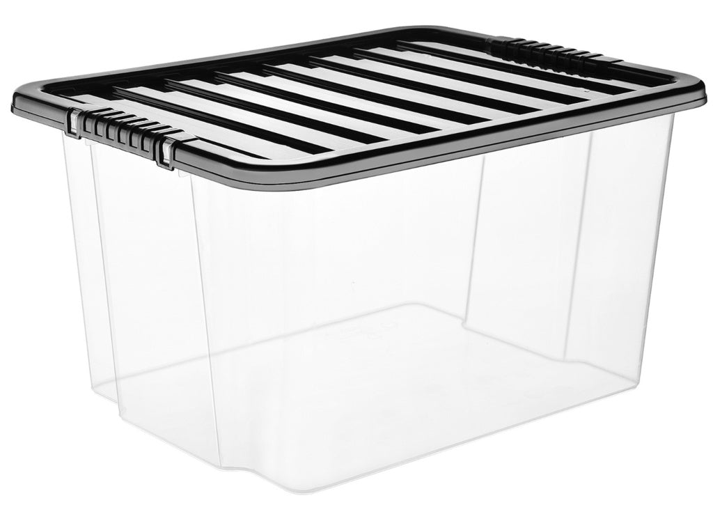 TML Storage Box & Lid 30L Clear