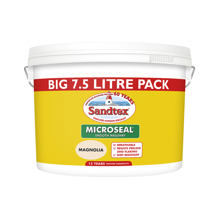 Sandtex Ultra Smooth Masonry Paint Magnolia 7.5L