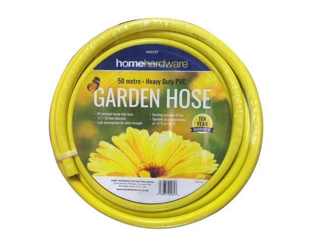 Home Gardener Reinforced Hose Yellow 50m