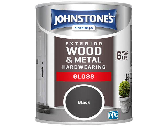 Johnstone's Exterior Gloss Black 750ml